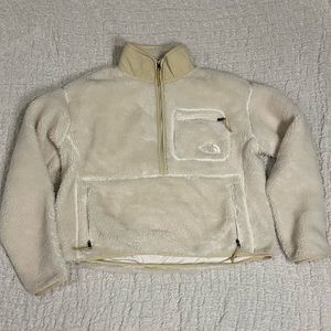 The North Face Extreme Pile Pullover, white, Women’s L, half zip